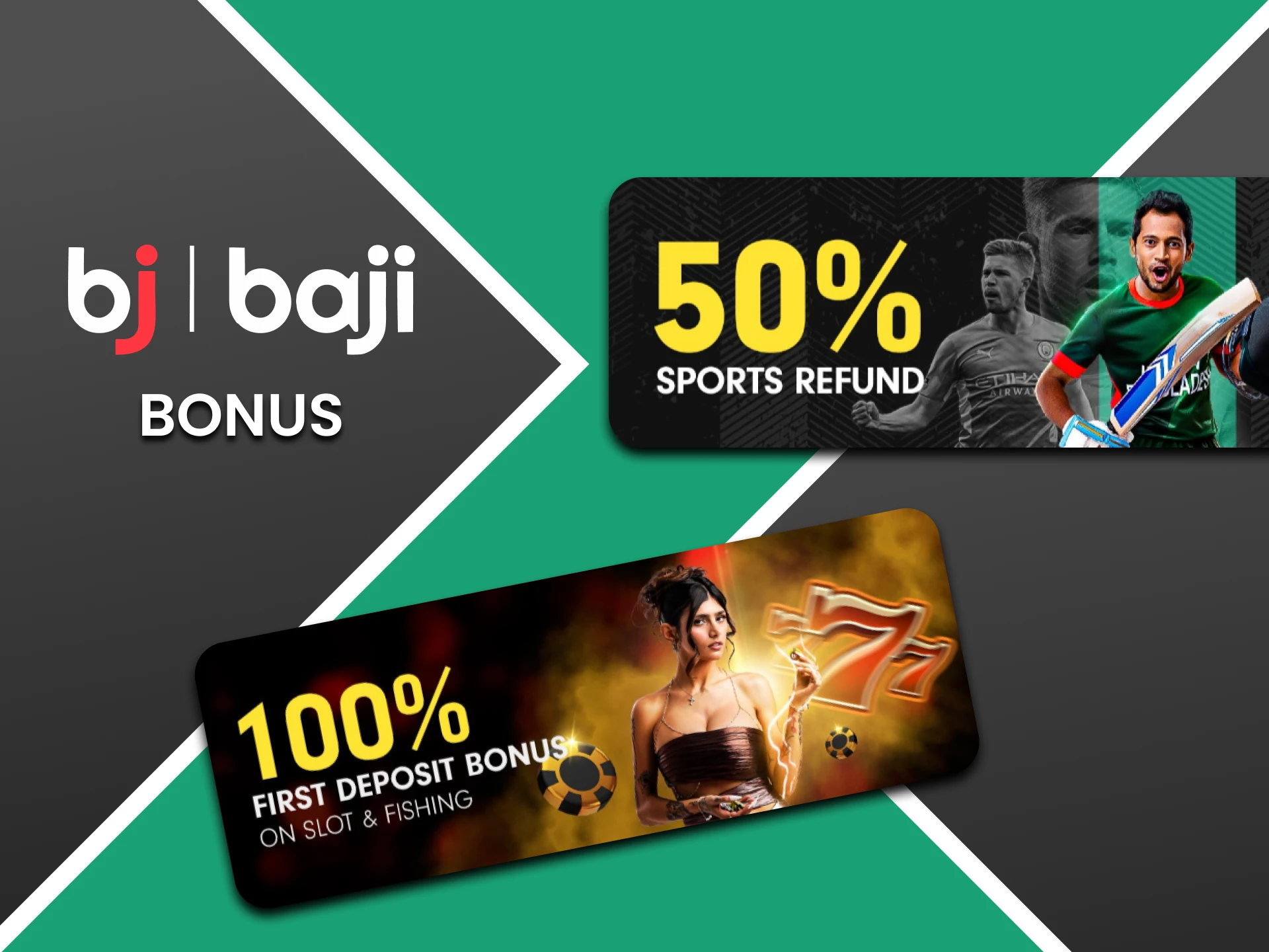 By replenishing your deposit you receive bonuses from Baji.