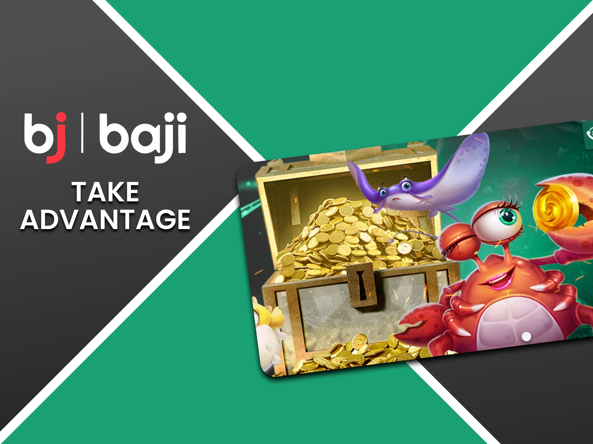Take advantage of the bonus advantage in Baji fishing games.