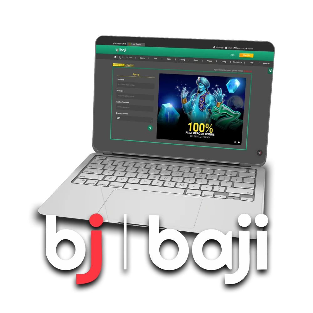 We will tell you everything about registering on the Baji website.