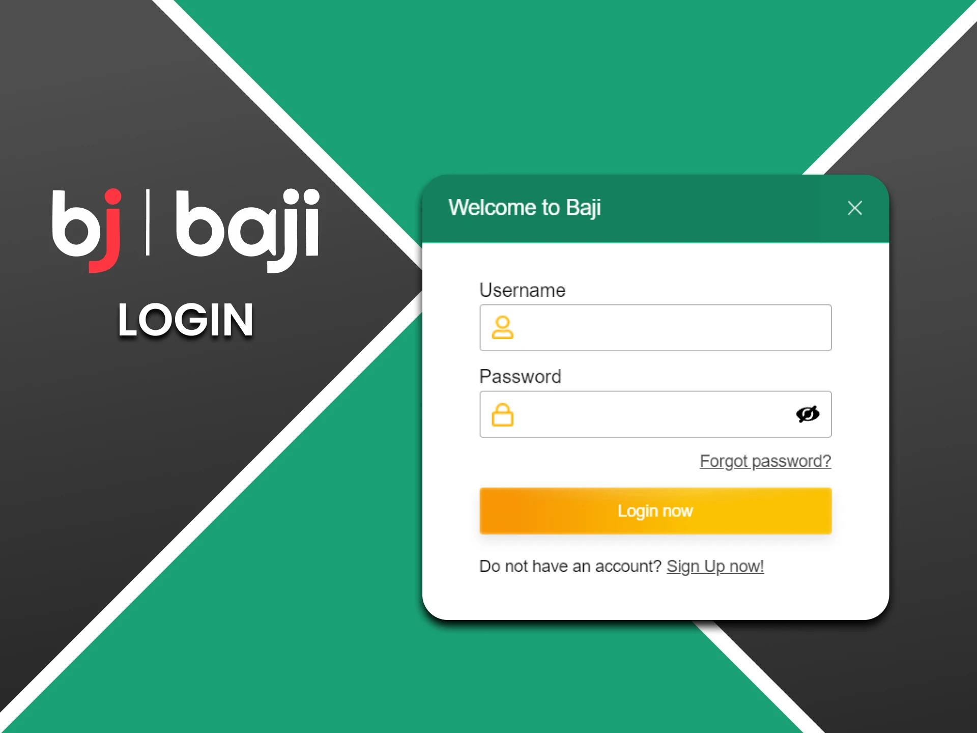 You can log into your account on the Baji website.