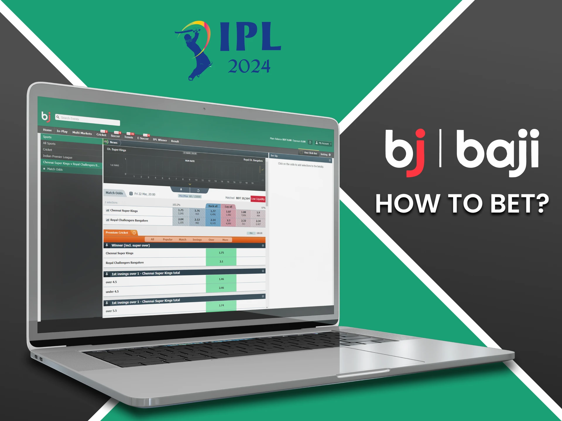 We will tell you how to bet in the IPL league on Baji.