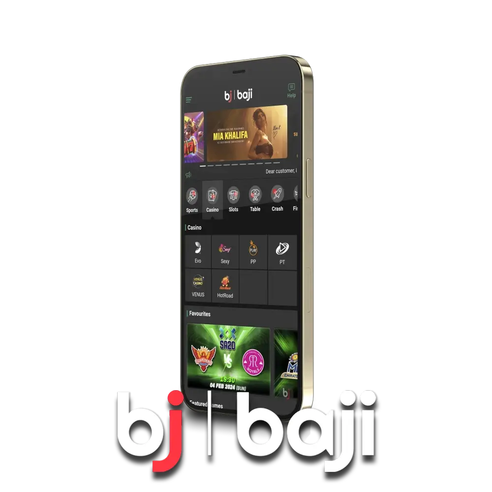 Use the Baji app for betting and gaming.