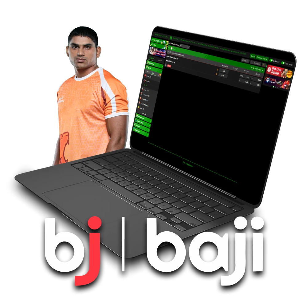 For sports betting from Baji, choose Kabaddi.