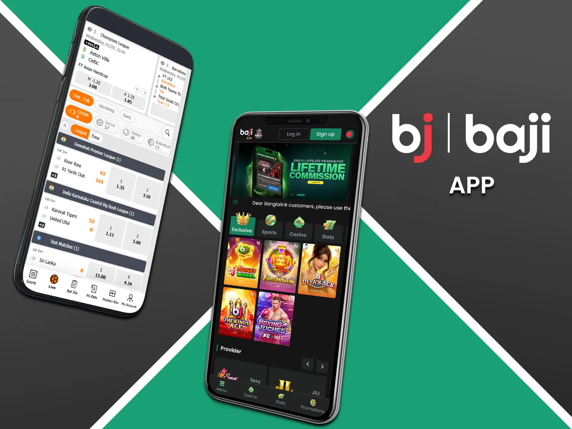 Play casino games or bet on sports through the Baji mobile app anywhere, anytime.