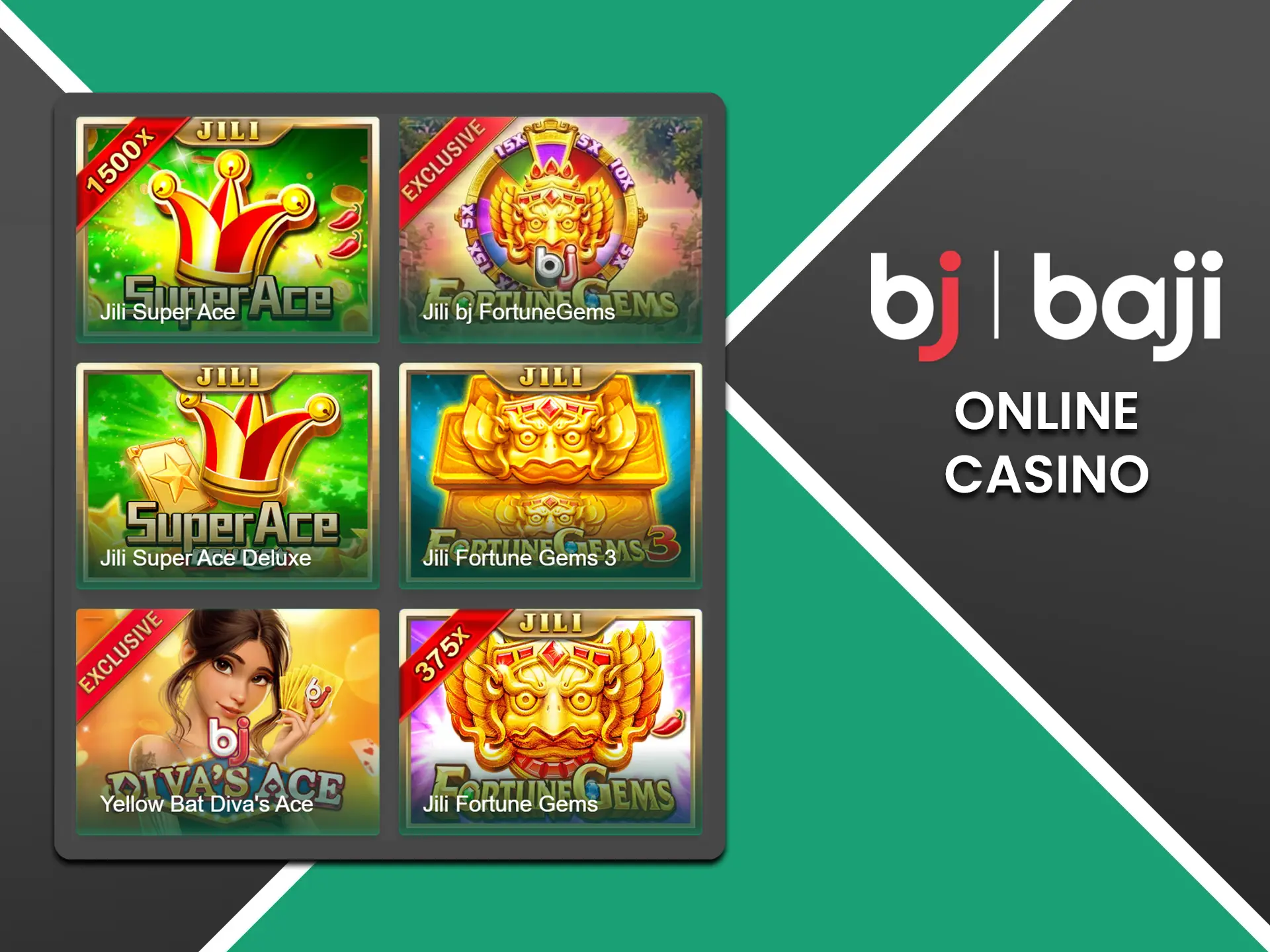 Players will find over 1000 slots with popular themes and engaging mechanics at Baji.