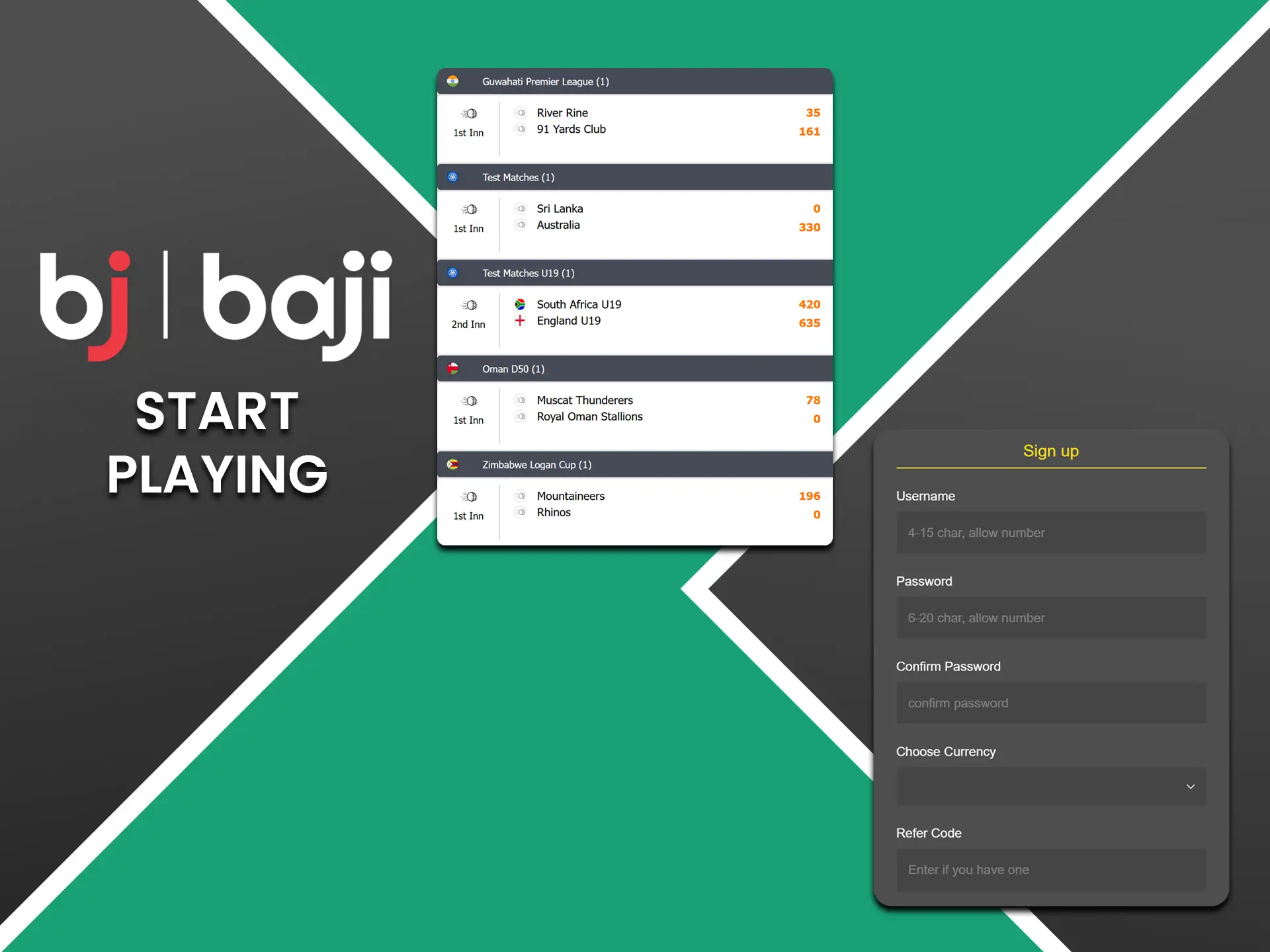 Read the instructions and find out how to start playing Baji.