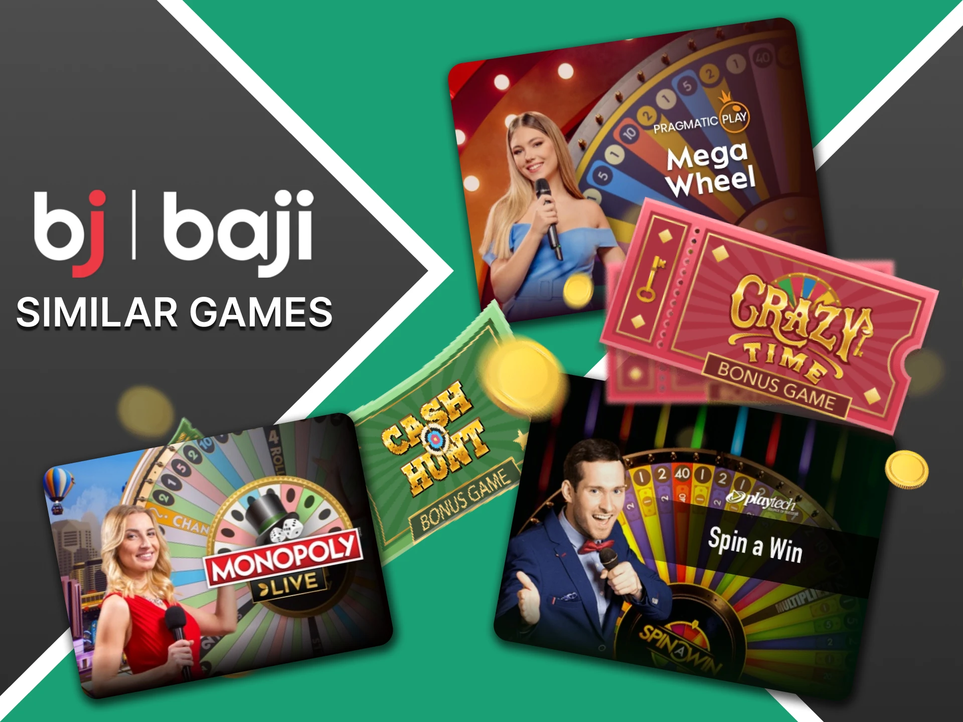 See games similar to Crazy Time at Baji.