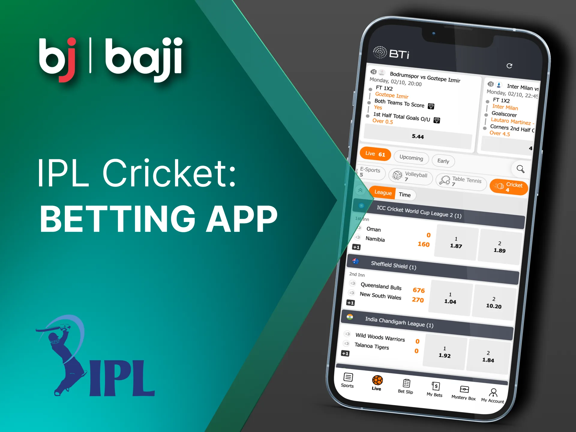 Use the Baji app to place your IPL bets.