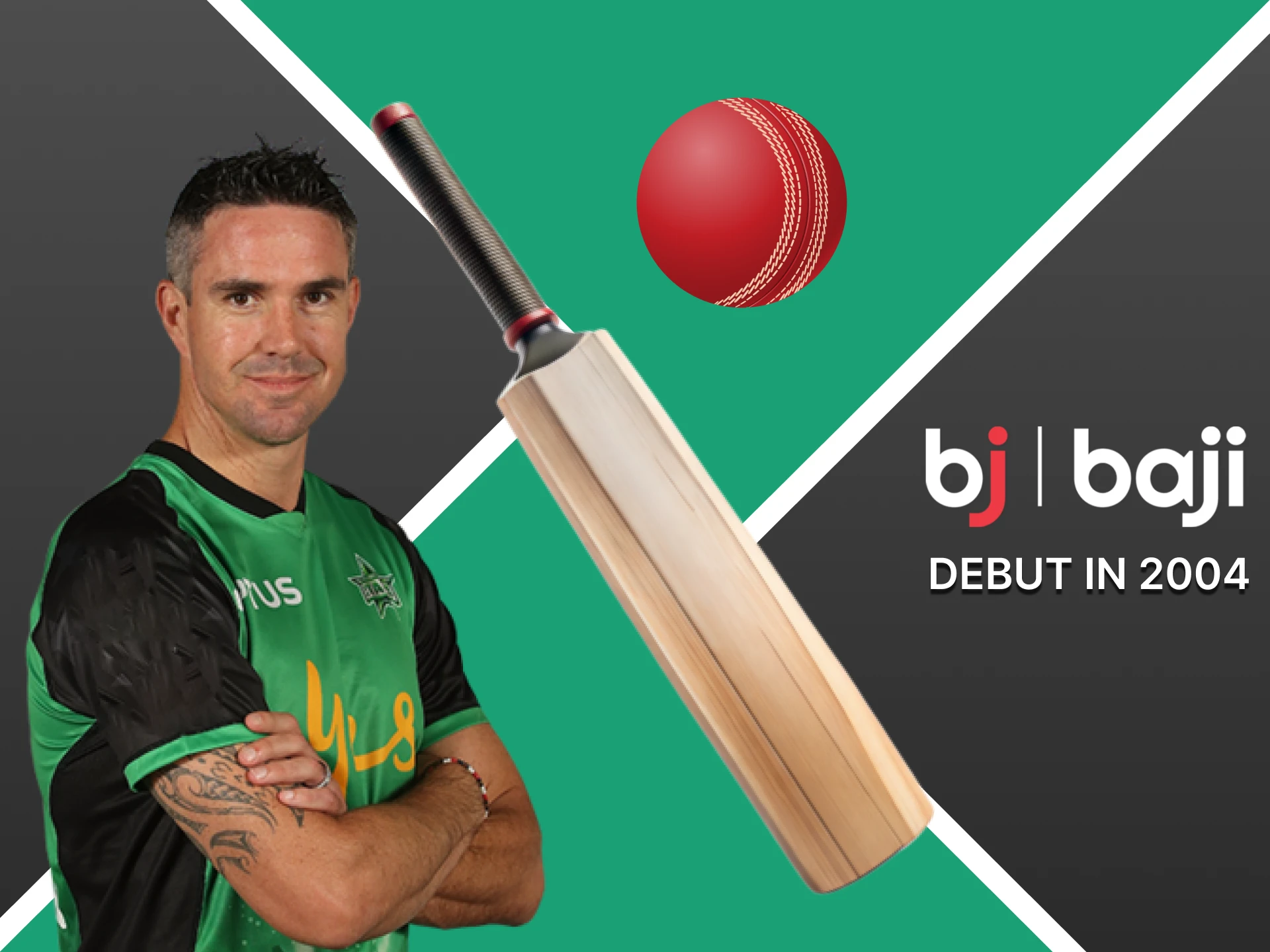 See the details about the debut of Baji ambassador Kevin Pietersen.