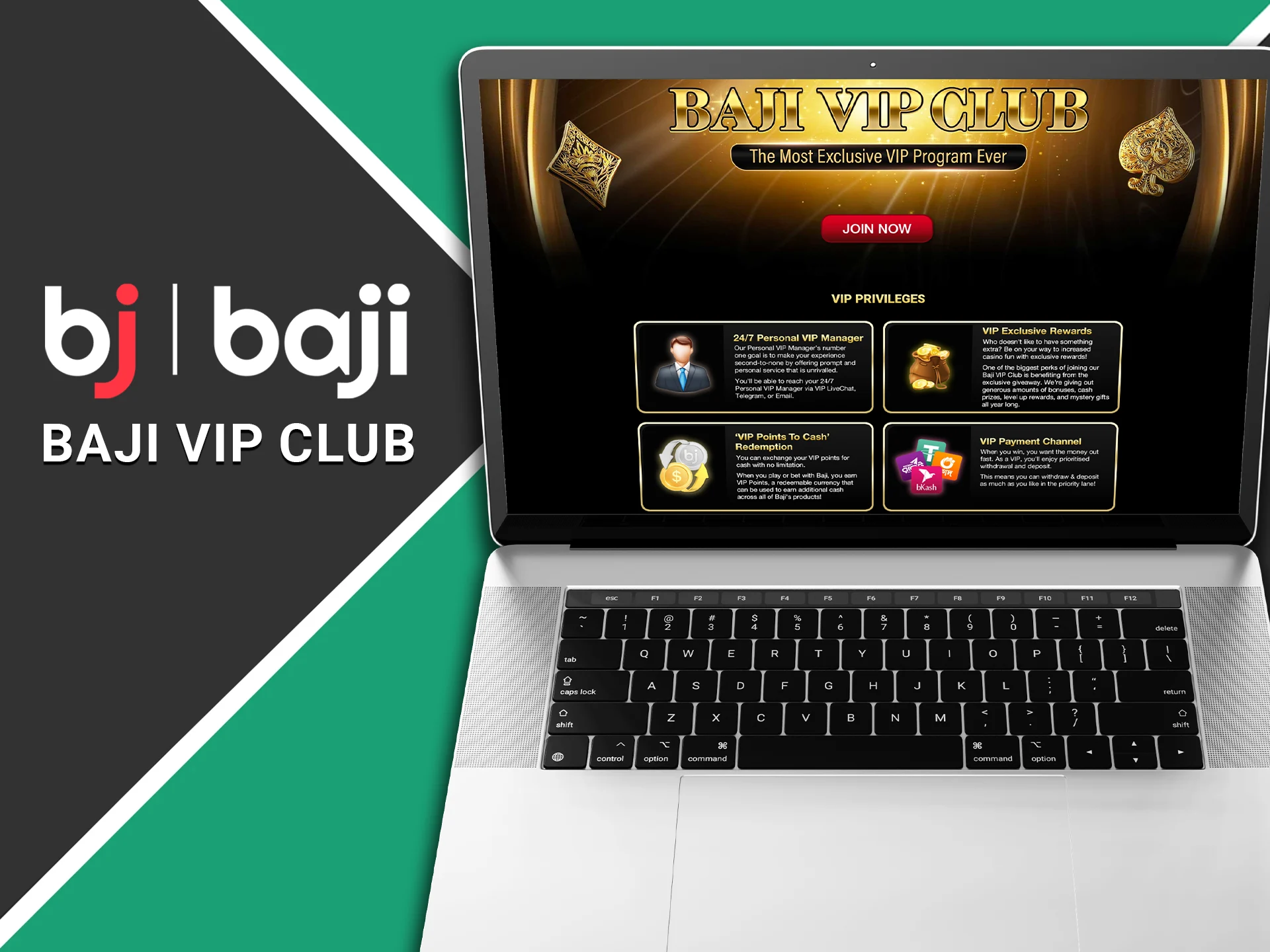 Learn more about the Baji VIP Club.