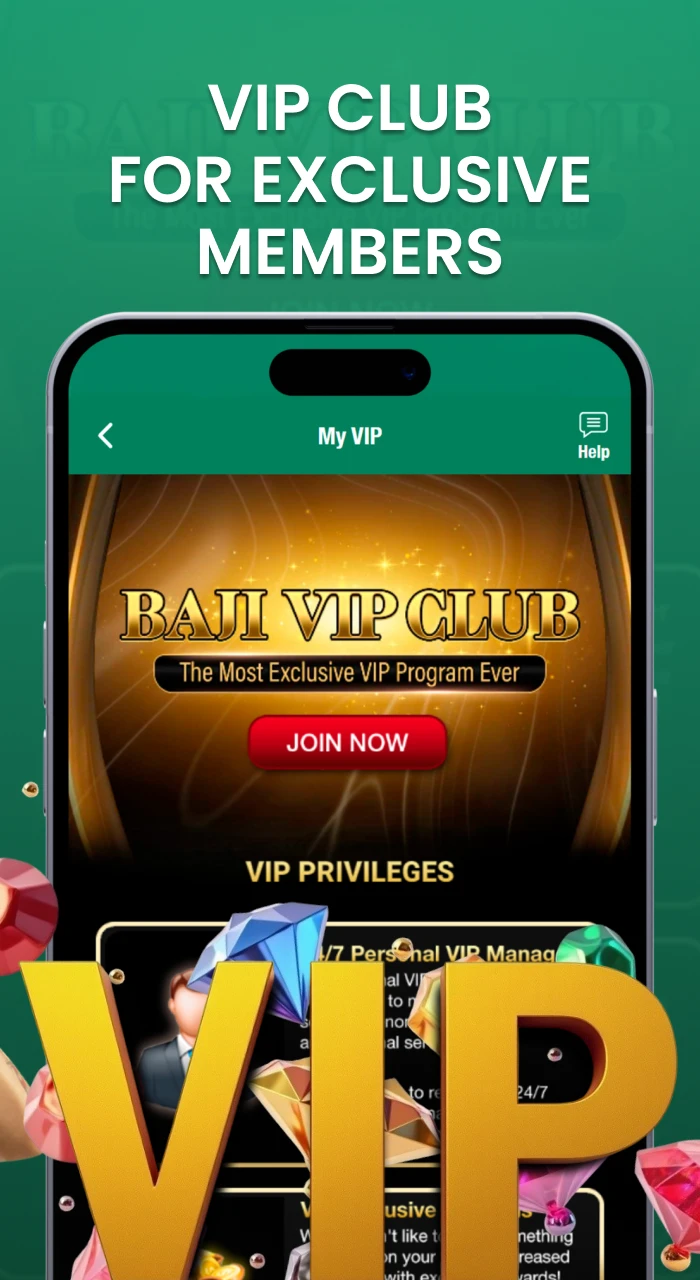 Join our exclusive club to receive additional rewards. You will also have access to the BD Baji VIP app if you prefer programs over the website.