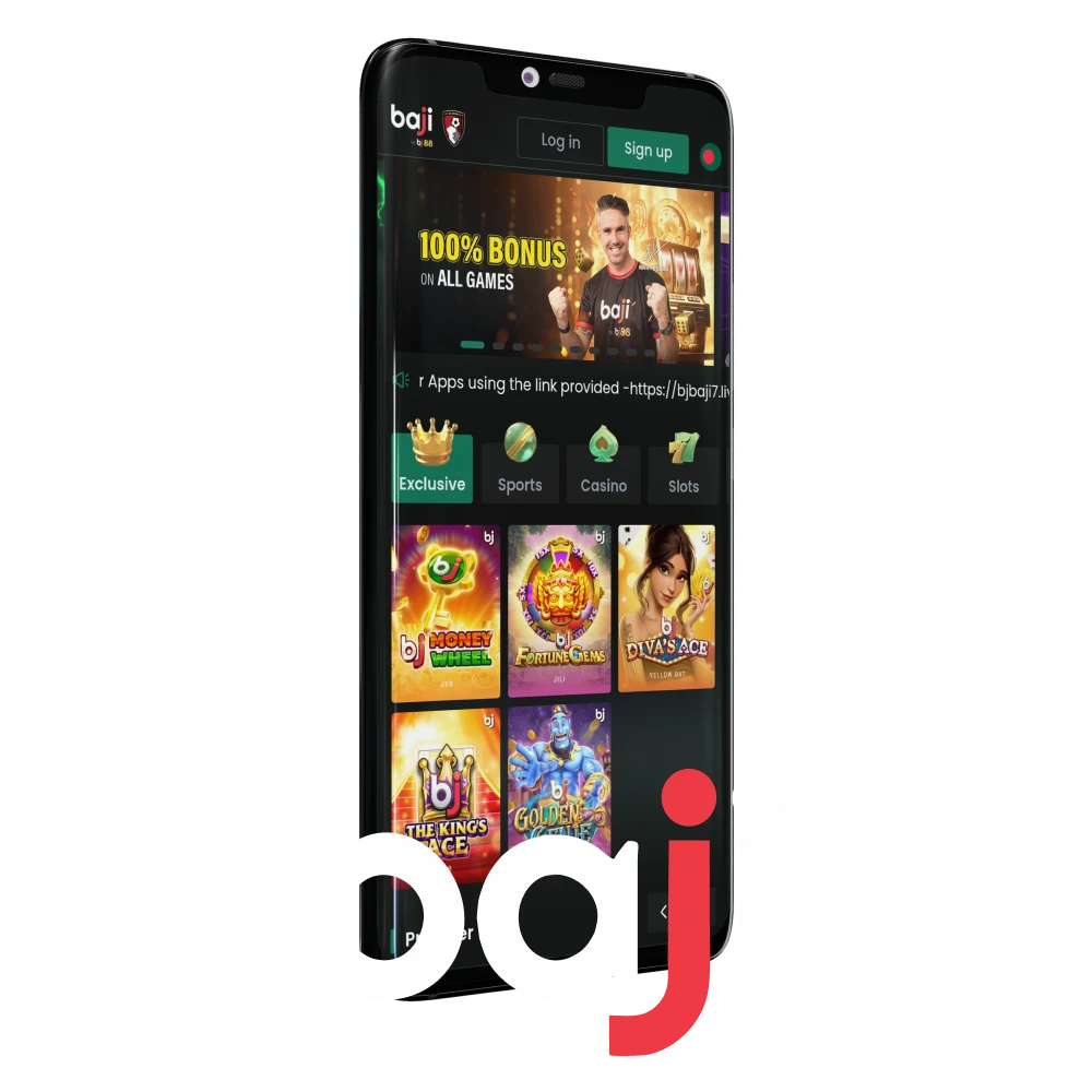 Use the Baji app for betting and gaming.