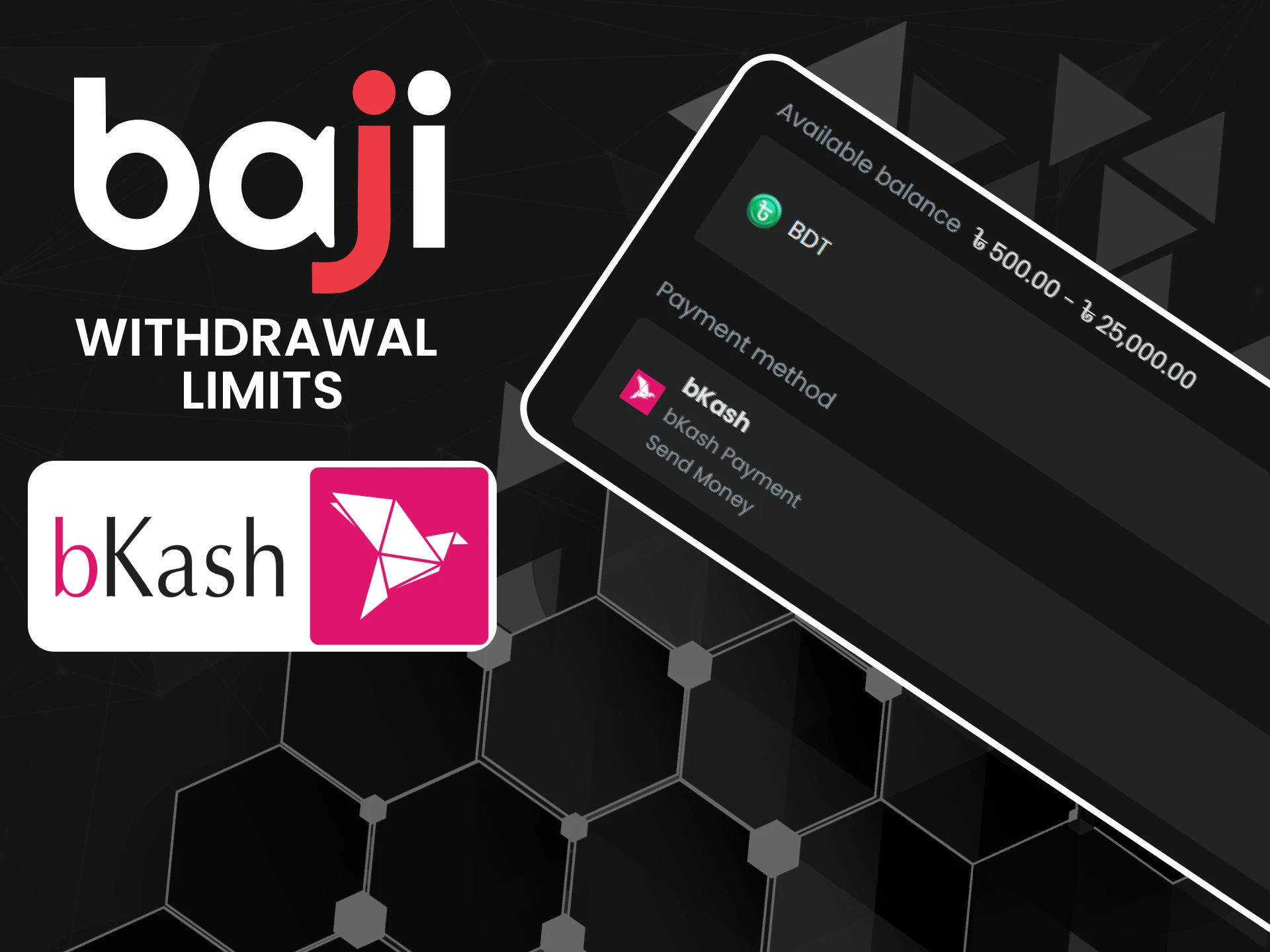 Check out the withdrawal limits on the Baji website.