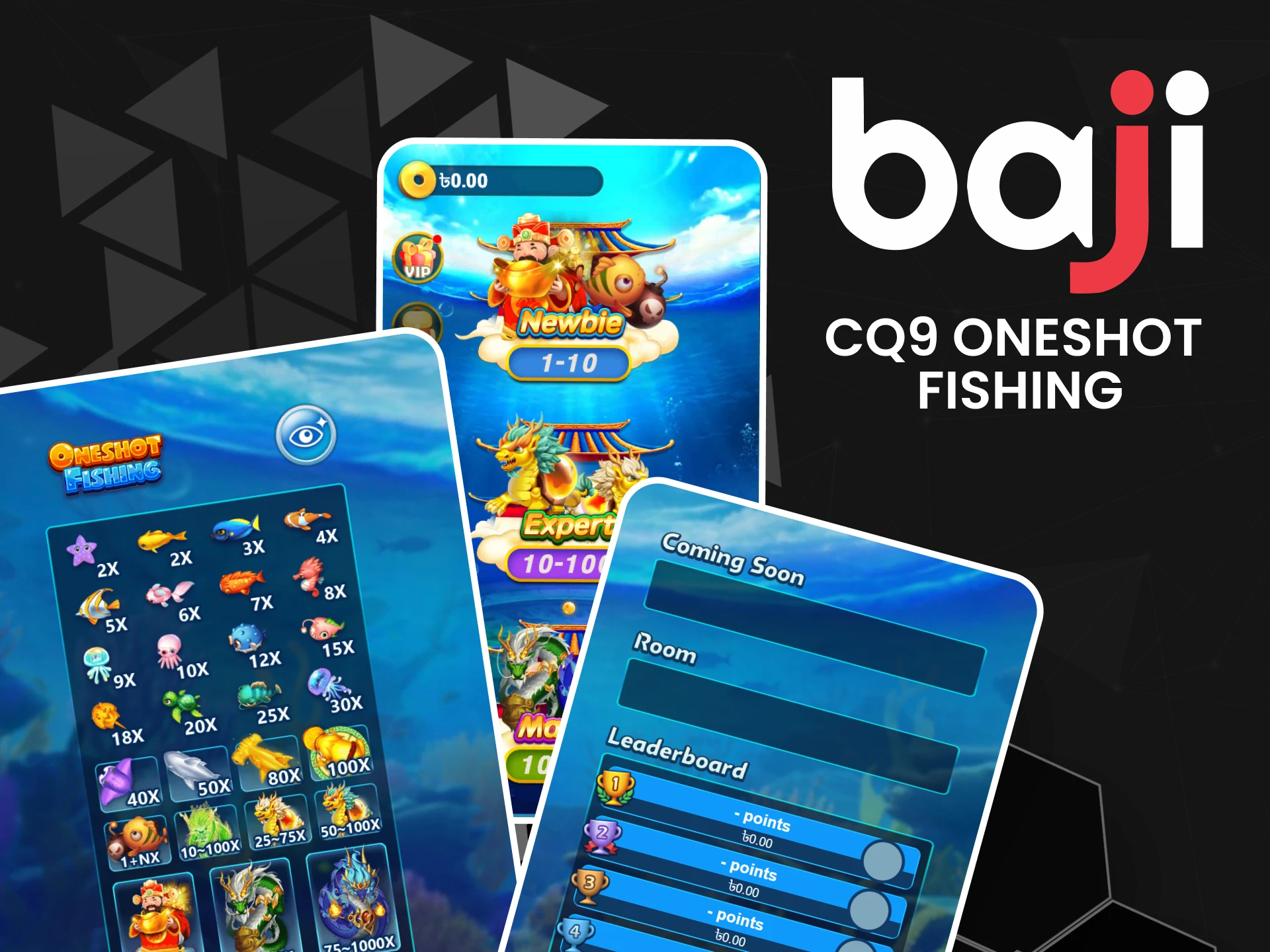 Choose Oneshot Fishing in the fishing section from Baji.