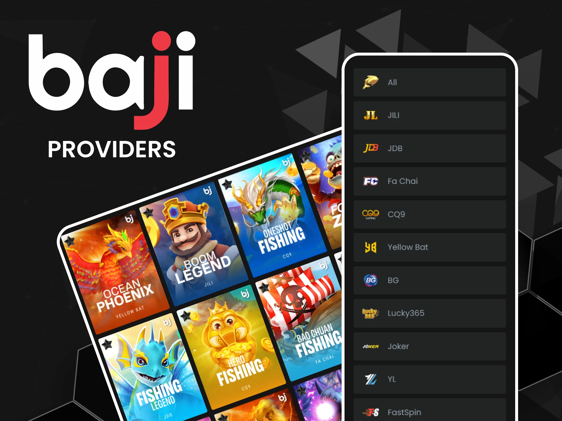 We will tell you about fishing game providers on Baji.