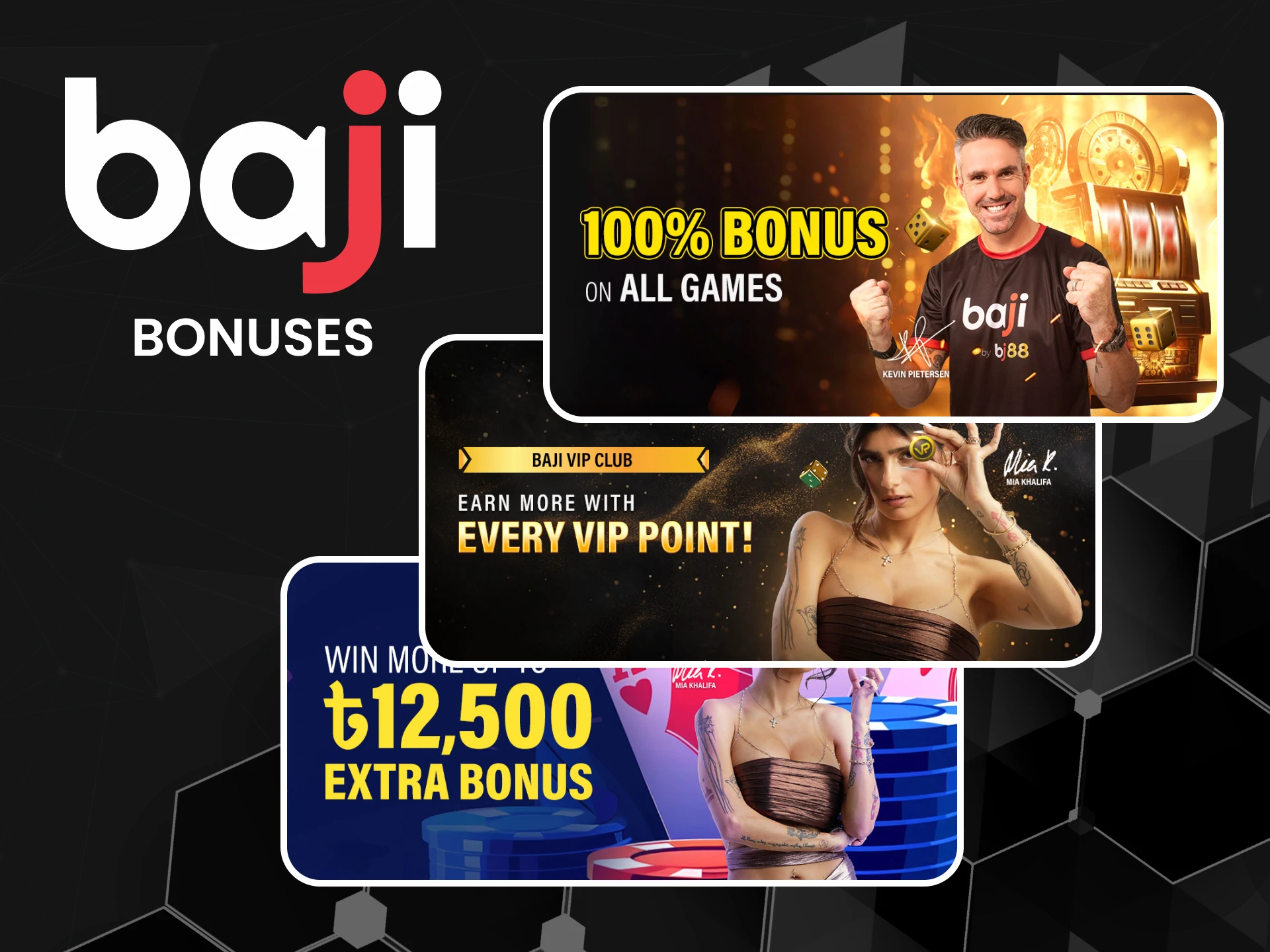 We will tell you about bonuses for the table games section from Baji.