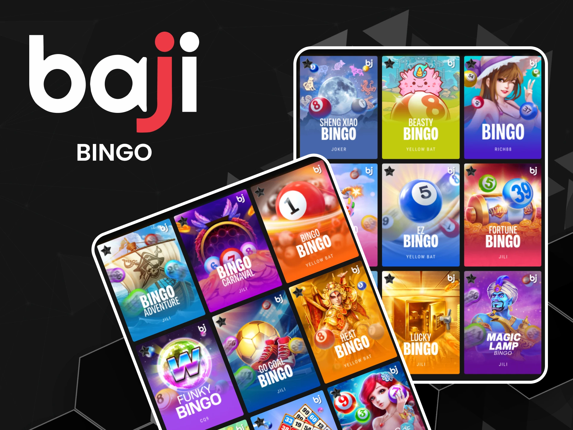 You can find Bingo in the arcade section on Baji.