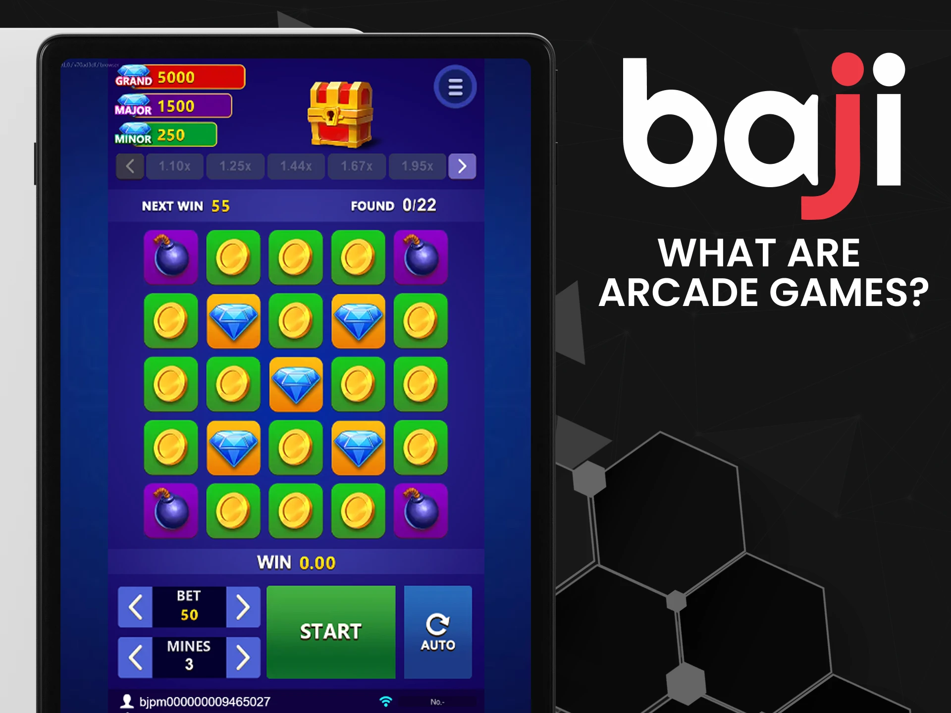 We will tell you about arcade games on Baji.