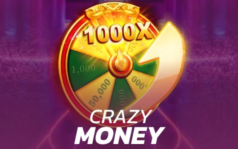 Crazy Money slot with cartoon-style graphics and surprise rewards.