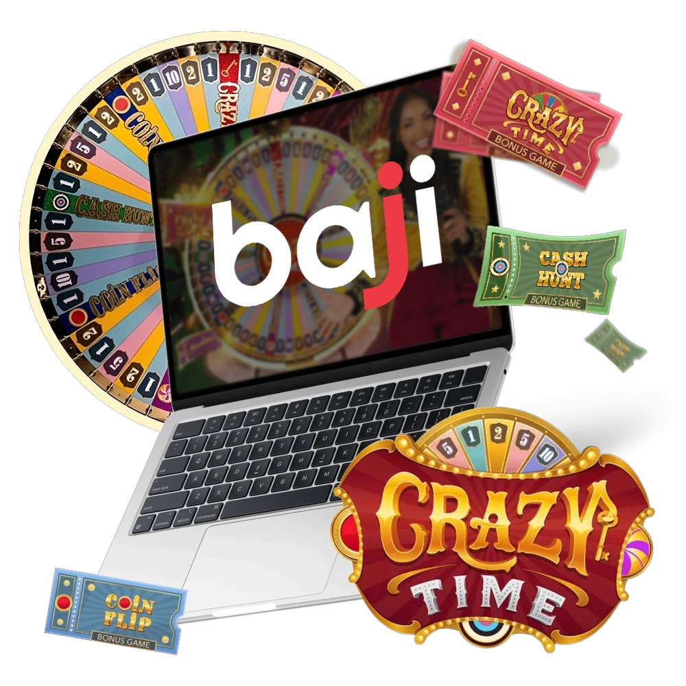 Play and win in the Crazy Time game at Baji.