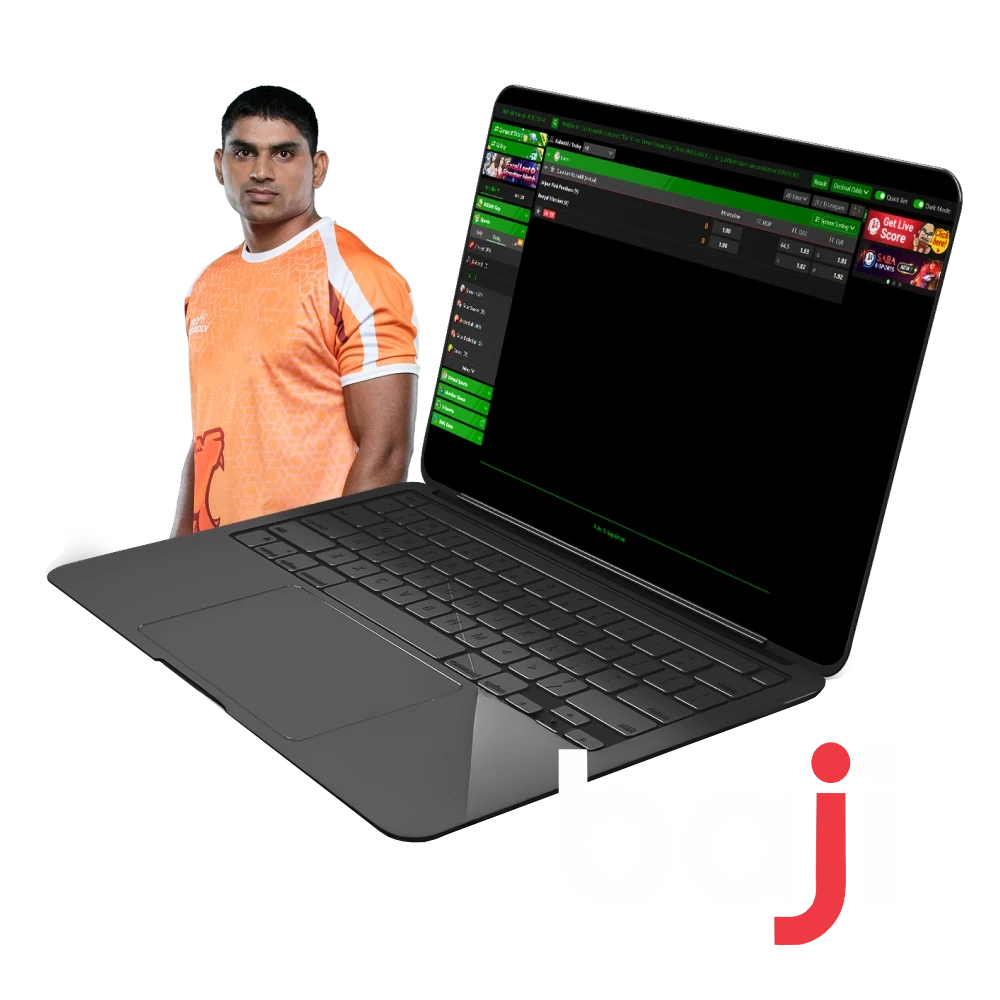 For sports betting from Baji, choose Kabaddi.