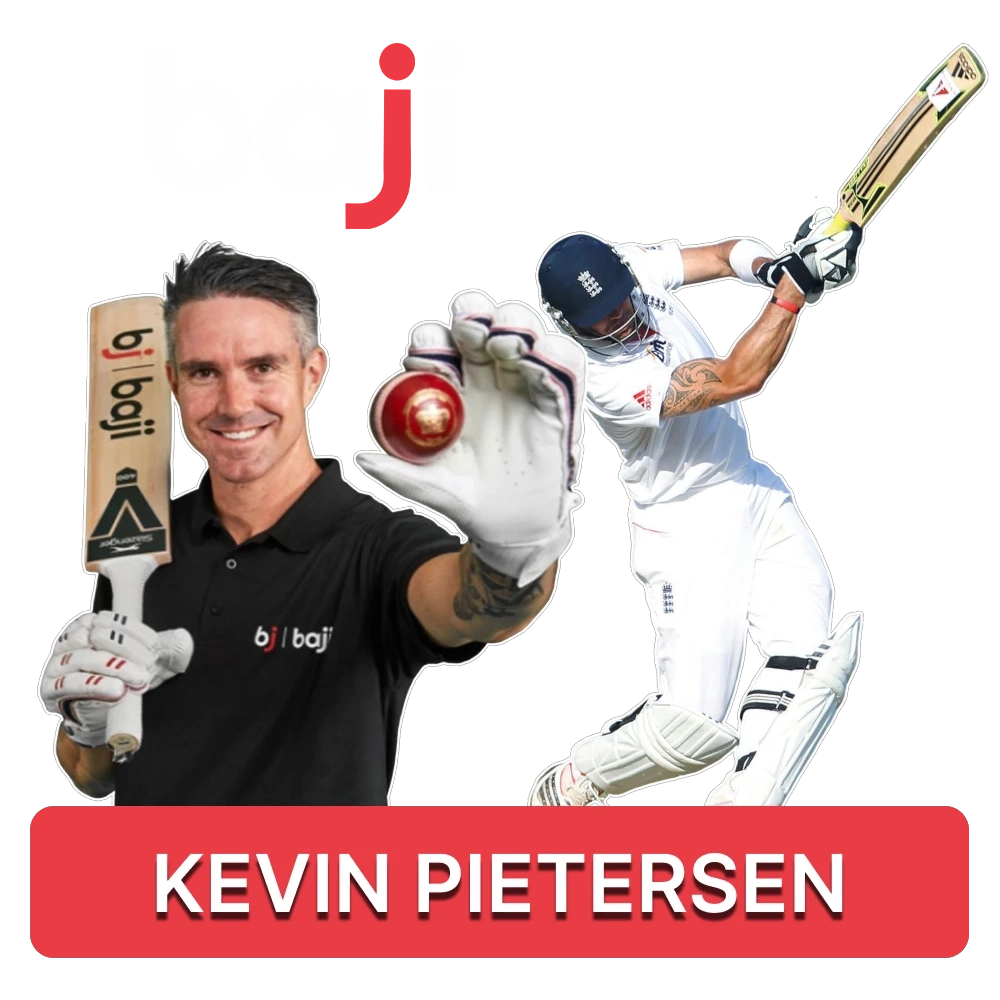 Kevin Pietersen is a Baji ambassador.