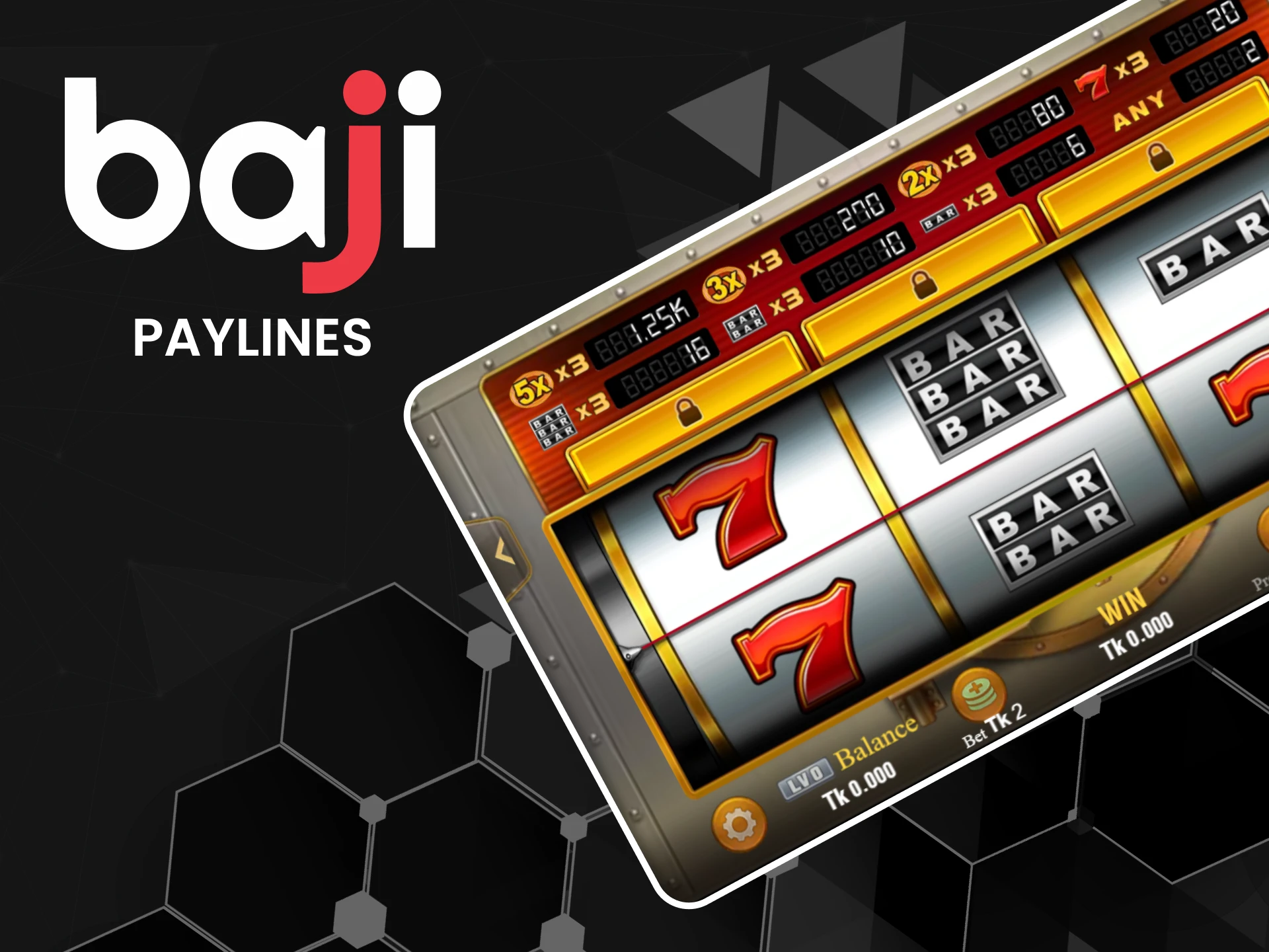 In the slots on Baji you will find different payouts.