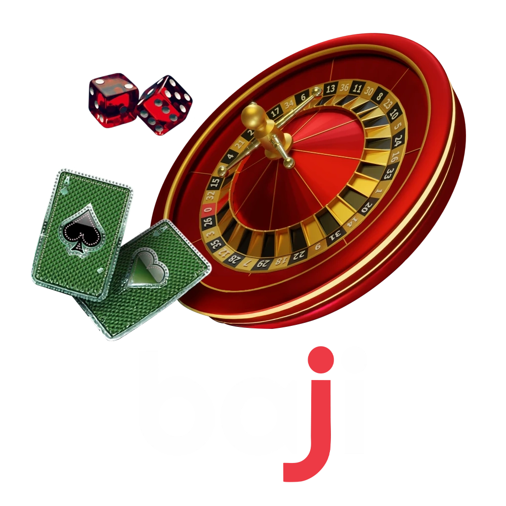 Choose the table games section from Baji.