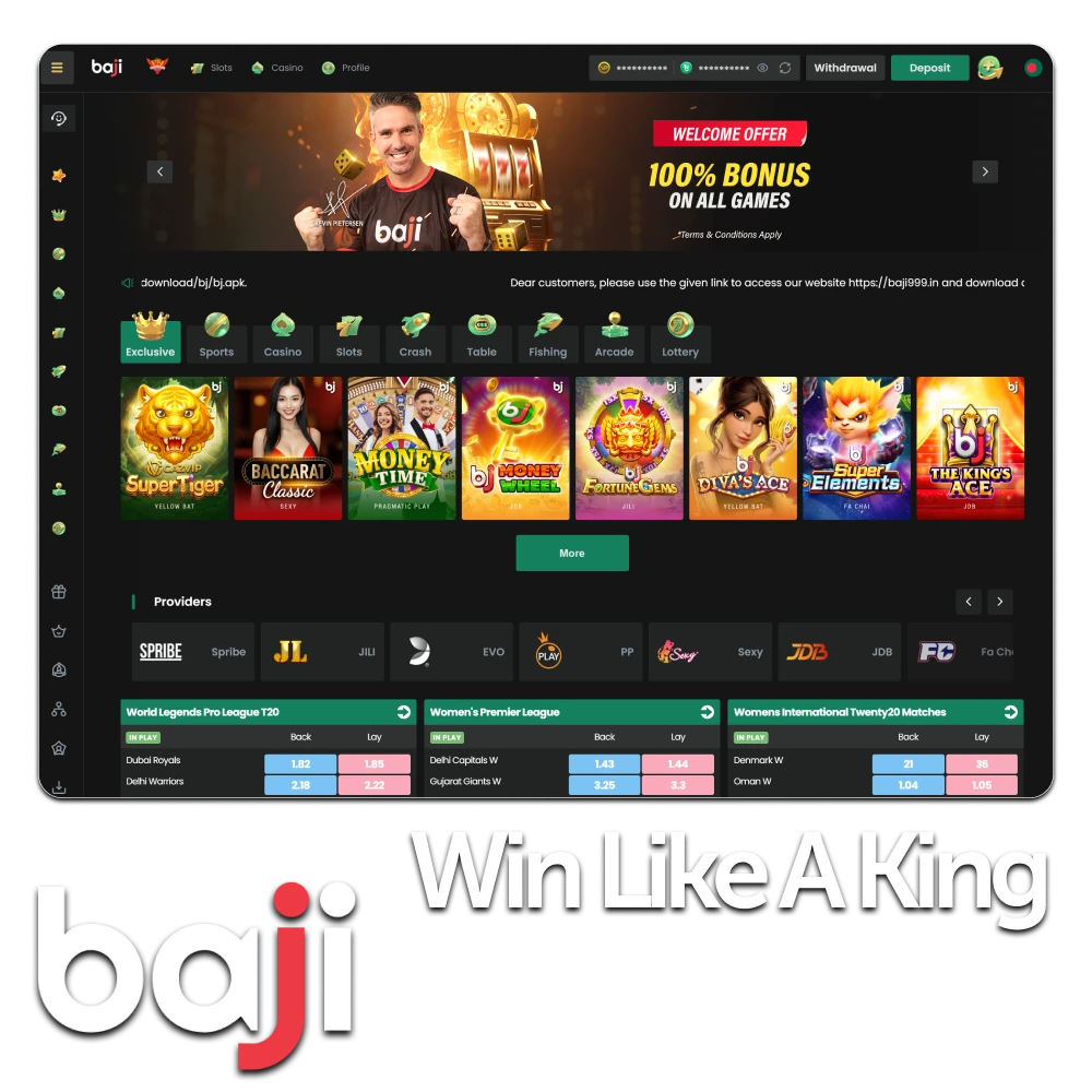 Sports betting and casino games at Baji Bet in Bangladesh.